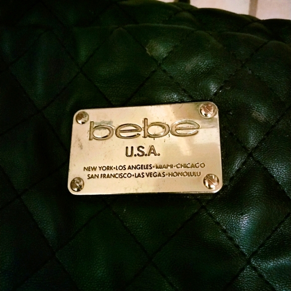 bebe black backpack quilted. Authentic. - Picture 2 of 8
